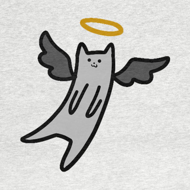 Gray Angel Cat by saradaboru